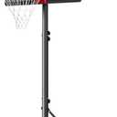 IGL Portable Basketball Hoop for Backyard, Driveway | 3-10ft Adjustable Height for Kids Teens & Adults | 40" Polycarbonate Backboard, Fillable Base for Stability & Easy Mobility on Wheels