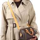 Genuine Vachetta Leather Replacement Crossbody Bags Strap Adjustable Shoulder Strap for Louis Vuitton Neverfull Speedy 20 25 30 (Type A-Honey)