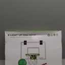 ropoda Mini Basketball Hoop - Glow in The Dark, Over The Door Basketball Hoop Indoor, Indoor Basketball Hoop Backboards for Teens and Adults, Mini Hoop for Kids with 4 Balls and Pump (Green)