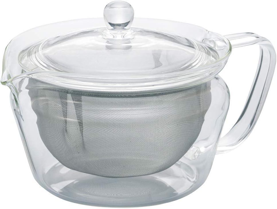 Hario ChaCha Kyusu "Zen" Tea Pot, 450ml (Clear)