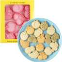 Fruit Cookie Cutters,8 pcs Strawberry Cookie Mould,3D Pineapple Cookie Stamps Set, Cartoon Kitchen Tools, Plastic Banana Cookie Press (Fruit)