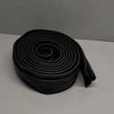 ToLanbbt Garage Door Bottom Rubber Seals 16.4 FT Garage Door Weather Stripping Kit Seal Strip Replacement with 5/16" T Ends & 2 End Plugs, Universal U+O Ring Weatherproof Rubber Bottom Seal, Black