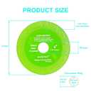 2 x 5 pcs Glass Cutting Disc for Angle Grinder, 4" X 7/8Ceramic Tile Cutter Blade, Ultra-Thin Diamond Glass Cutters Tools for Grinding Ceramic,Crystal,Wine Bottle,Tile,Jade