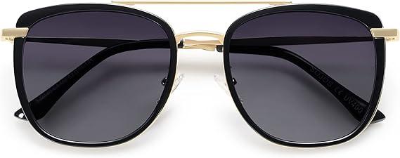 SOJOS Retro Aviator Square Polarized Sunglasses For Women Men,Vintage Women's Sun Glasses Shades UV400 SJ2180