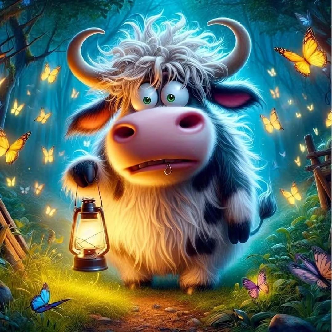 2 x uuxsretaio Cow Diamond Art Kits for Adults, Highland Cow Diamond Painting Kits for Adults, DIY 5D Dot Art for Adults, Full Round Drill Gem Art Kit for Wall Decor 14 x 14 Inch