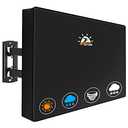 Zettum Outdoor TV Cover 43 Inch - 600D TV Cover Weatherproof & Waterproof for 40 to 43 Inch Outdoor TV, Heavy Duty TV Enclosure Protector for Outside Flat Screen TV (Size: 40"L x 6"D x 26"H)