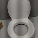 KOHLER 25876-0 Hyten 3" Height, Elevated Soft Close Round Toilet Seat, Contoured Seat with Grip-Tight Bumpers, Quick-Attach Hardware, White