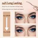 Heated Eyelash Curler - 2 in 1 Eye Lash Curler and Eyebrow Trimmer for Women with 2 Temperature Modes, USB Rechargeable Electric Eyelash Curler, Anti-Burn Design, Ideal Gift for Women(Gold)
