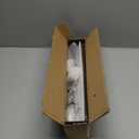 Dark Bronze Curtain Rod for Windows 28 to 56 Inch, Internal Splicing 1 Inch Diameter Disc Rod, Adjustable Room Darkening Curtain with Aluminum Finials and Brackets, Wrap Around Design