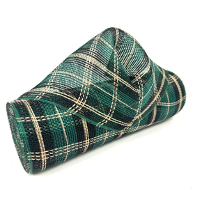 Seasonal Celebrations! Deco Mesh 4 Rolls Green Plaid 10" x 6' Each
