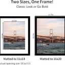 YESKAY 16x20 Picture Frame Black Set of 3, Display Pictures 11x14 with Mat or 16 x 20 Without Mat, Poster Frames 16x20 for Wall Hanging Horizontal and Vertical