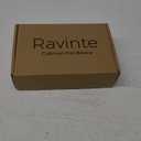 Ravinte 30 Pack (15 Pairs) 1/2" Overlay Cabinet Hinges, Self-Closing Semi-Concealed Face Mount, Matte Black Decorative Hardware with Door Bumpers for Kitchen & Cupboard Doors