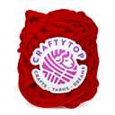 CRAFTYTOP Super Bulky Chenille Yarn #6 for Crocheting & Knitting – Soft, Chunky, Fluffy Yarn Ideal for Baby Blankets, Plush Toys, Amigurumi, DIY Crafts, Cozy Accessories (Ruby Fire)