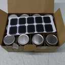 2.5oz Small Mason Jars with Lids & Chalkboard Labels (12 Pack) Airtight Mini Mason Jars for Party Favors, Spices, Jam, Condiments, Honey, Jelly, Candy, Shot Glasses, Wedding, Gifts, Tiny Glass Bottles