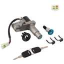 Ignition Switch Key Set Locks Fits for GY6 50cc 150cc Taotao Scooter Moped Jonway Roketa Chinese 4 Stroke Engines Tank Racer 139QMB 157QMJ 7 Deluxe 7A MC-03-150 (4108)