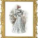 GUOER 8x10 Picture Frames Vintage Photo Frame with Glass Front Antique Picture Frame for Tabletop Wall Hanging (8x10, Shiny Golden)