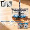 YASHE Spin Mop and Bucket Set with Removable Inner Clean Water Bucket, Dual Water Separation System, Deep-Cleaning Mops for Floors