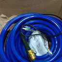 50FT Heated Water Hose for RV,Heated Drinking Water Hose with Thermostat,Lead and BPA Free,1/2" Inner Diameter,Temperatures Down to -40F Self-Regulating,Blue Appearance Auto Accessory