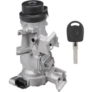 Ignition Starter Switch Lock Cylinder Compatible with VW Jetta Golf Ti-guan 2004-2011, Au-di A3 TT R8 2003-2013, Replace 5Q0905865A 1K0905851B 1K0905865