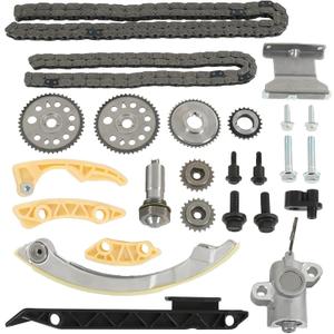 Engine Timing Chain Kit W/Balance Shaft Set Tensioner Rail Guide Crank Replacement For Buick LaCrosse Regal Verano G5 G6 Solstice Aura Ion Vue 2.0L 2.2L 2.4L Replace 94201S 12680750 Timing Chain Kit