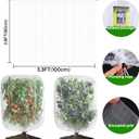 2 PCS Large Fruits Tree Netting Cover for Garden 2.6 x 3.3 ft Garden Insect Bird Barrier Plant Netting for Tomato Blueberry Bush Netting Covers Deer Cicada Netting Cover Bag with Drawstring