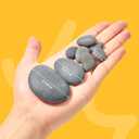 Simetufy 150 Pcs Small Painting Rocks for Craft, Natural River Rocks to Paint 125Pcs 0.5-1'' & 15pcs 1.2-2'' & 10pcs 2-2.8'', Flat Smooth Stones for Painting, Arts, Kindness, Garden Decorative