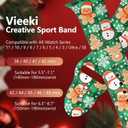 3 x Holidays Watch Band for Women Men (Compatible with Apple Watch 40mm-49mm) (Replacement Strap for iWatch Series Ultra SE 11 10 9 8 7 6 5 4 3) (Christmas-Checkered)