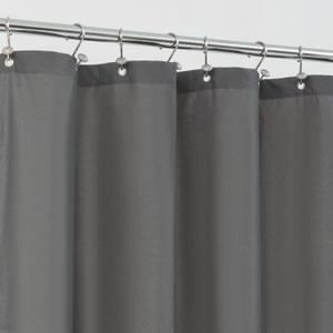 ALYVIA SPRING Stall Fabric Shower Curtain Liner Waterproof - Soft & Lightweight Small Shower Curtain with Magnets for Narrow Stall Size, Machine Washable - 36x72, Dark Gray