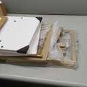 LAATOOREE Bar Cart, Home Bar Serving Cart, 4 Tier Mobile Drink Beverage Cart, Rolling Kitchen Shelf with Wine and Glass Holder, for Dinning Room, Living Room, Kitchen (Gold+ White)