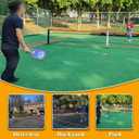 Hoverphenix Portable Pickleball Net for Driveway, 22FT Regularion Size Pickle Ball Net Set for Indoor and Outdoor Use, Weather Resistant Metal Frame