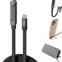 Sideways Phone Charger, 240W Fast Charging Cable, Invisible Stand Charging Cable, Built-in Phone Stand for Smartphones Tablets (1PC)