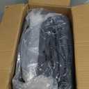 Monbix Queen Comforter Set - 7 Pieces Blue Gray Bed in a Bag Queen Bedding Sets with Comforters, All Seasons Comforter Bed Set with Sheets,Pillowcases & Shams (Queen(90"X90"))