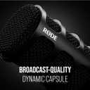 RDE PodMic USB Versatile Dynamic Broadcast Microphone With XLR and USB Connectivity for Podcasting, Streaming, Gaming, Music-Making and Content Creation (Black)
