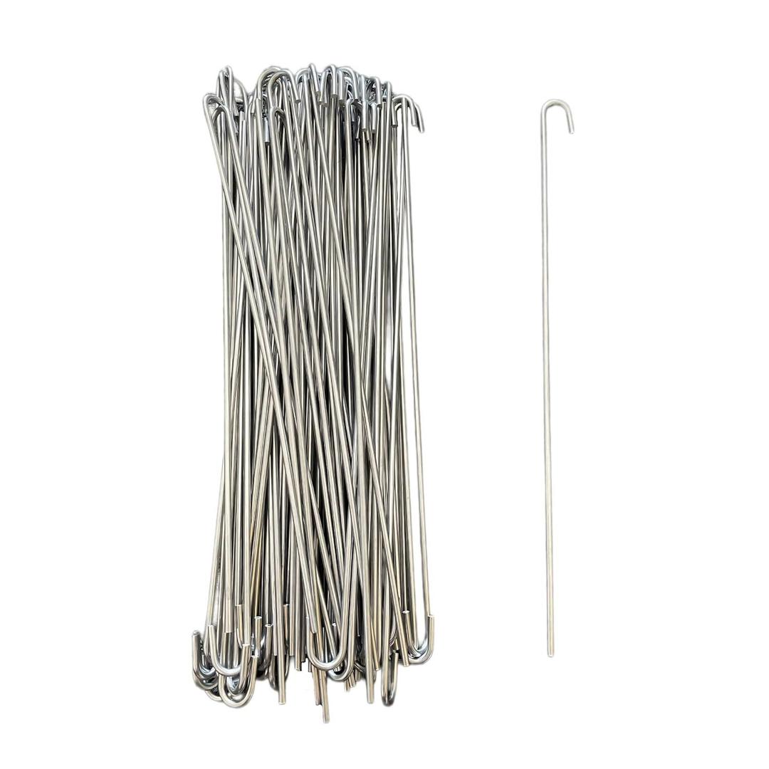 SparkSway 10 inch 100-Pack Chain Link Fence Ties, Heavy Duty 11 Gauge Aluminum Fence Tie Wires, Chain Link Hook Ties Dog Fence Slats for Chain Link Fence, Garden Fence, and Dog Fence Repair