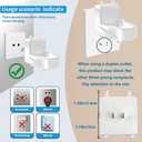 Wall Charger for Philips Sonicare Electric Toothbrush, Wireless Electric Toothbrush Wall Charger for Philips Sonicare HX6100/ HX3000/ HX6000/ HX8000/ HX9000 Series, White
