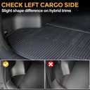 Cargo Mat for 2023-2025 2026 Kia Sportage Gasoline, Full Coverage All Weather Trunk Cargo Liner with Backrest Protectors for Sportage Accessories