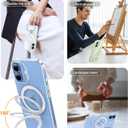 TORRAS Ostand for iPhone 17 Case Clear, Fit for MagSafe, 4X Military Drop Protection, Camera Control, Slim Magnetic Phone Case for iPhone 17 with Stand, Soft Edge, Anti Yellowing Cover 6.3", Clear