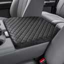 JOYTUTUS Center Console Cover Compatible with 2011-2016 Ford F250 F350 F450, 2011-2014 F150 with Jump Seat Console, Leather Armrest Cover Center Console Cushion (Jump Seat Only)