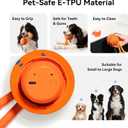Cheerble Smart Interactive Dog Toy, Wicked Ball Rolly, Automatic Moving, Bouncing, Rotating, E-TPU Material, with Rope & Barks Sound Active Rolling Interactive Dog Ball for Medium and Large Dogs