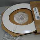 Mayfair Cassel Slow Close Toilet Seat, Easy Clean, Non Slip Premium Wood Seat, Easy Install, Made in USA, Round, White