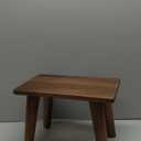 Wooden Step Stool Walnut Wood Portable Foot Stool Assembled for Adult in Kitchen Garden Living Room Bathroom Classroom Easy Use (1, Large)