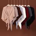 Pashmina Shawl Wraps for Women, Knitted Shawls and Wraps Cardigan Cape Wool Cashmere Shoulder Top Sweater Shawl Scarf (Beige)
