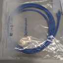 Cable Matters 10Gbps Snagless Cat 6 Ethernet Cable - 8ft, Cat 6 Cable, Cat6 Cord, Ethernet Cord, Blue
