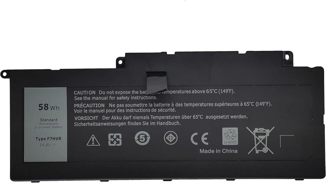 F7HVR Replacement Battery Compatible with Dell Inspiron 15 7537 17 7737 Series 062VNH G4YJM T2T3J F7HVR - 14.8V 58Wh