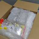 Libima 100 Pcs Light up LED Balloons Bulk 20 Inches Clear Flashing Glow in The Dark Balloon with Handles and String Lights for Easter Holiday Wedding Birthday Party Yard Outdoor Decoration (Colorful)