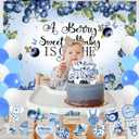 Berry Baby Shower Decorations, A Berry Sweet Baby Is on The Way Decoration Blueberry Backdrop Banner Background Prop Cake Cupcake Topper Balloon for Fruit Berry Sweet Baby Shower Decoration