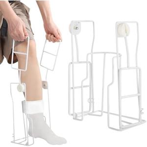 Stocking Donner Adaptive Dressing Aid, Sock Assist Device with Foldable Handle, Stocking Aid Tool for Seniors, Limited Mobility, Easy to Use, Fit 16" Calf Circumference