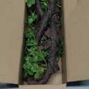 71 Inch Bendable Artificial Tree Vines Twine Branches Moss Greenery Plants Reptile Climbing Garland Twigs for Outdoor Camping Garden Wall Pipes Hanging Halloween Christmas Yules Decoration