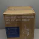 Giraffe Tools Grandfalls Retractable Pressure Washer G20B, 2500 PSI 2.2 GPM, Wall Mounted with 65FT Hose Reel, Black Pressure Hoses, 4 Nozzles for Floor/ Cars/ Fences/ Patios, Light Silver