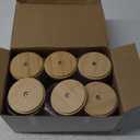 6-Pack Bamboo Qtip Holders - Bathroom Storage for Cotton Balls, Swabs, Pads, Floss